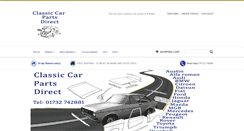 Desktop Screenshot of classiccarpartsdirect.co.uk